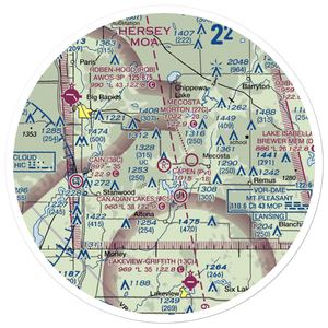 Capen Airport (2MI9) VFR Sectional Sticker (30 mile)