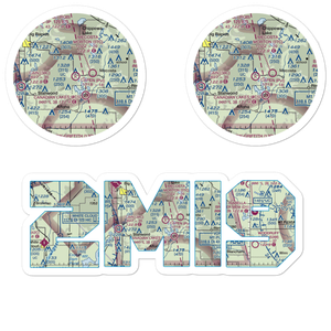 Capen Airport (2MI9) VFR Sectional Sticker Pack