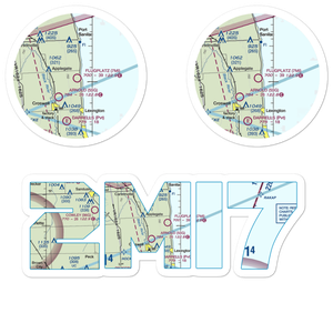 Flugplatz Airport (2MI7) VFR Sectional Sticker Pack
