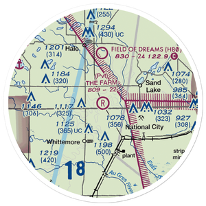The Farm Airport (2MI6) VFR Sectional Sticker (20 mile)