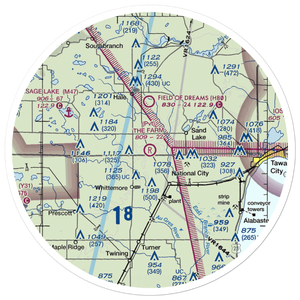 The Farm Airport (2MI6) VFR Sectional Sticker (30 mile)