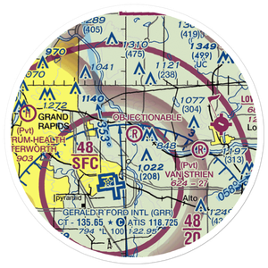 Somerville Airport (2MI5) VFR Sectional Sticker (20 mile)