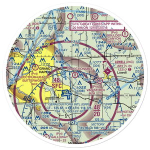 Somerville Airport (2MI5) VFR Sectional Sticker (30 mile)
