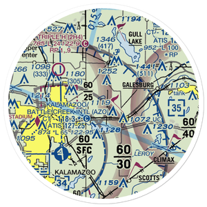 Larry D Boven Airport (2MI3) VFR Sectional Sticker (20 mile)