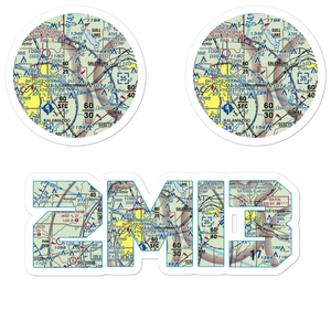 Larry D Boven Airport (2MI3) VFR Sectional Sticker Pack