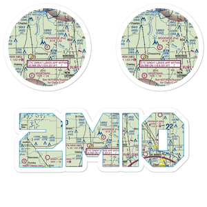 Woodside Airport (2MI0) VFR Sectional Sticker Pack