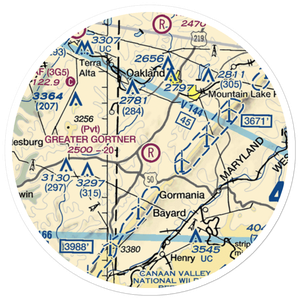 Greater Gortner Airport (2MD8) VFR Sectional Sticker (20 mile)