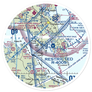 Cherry Field (2MD6) VFR Sectional Sticker (30 mile)