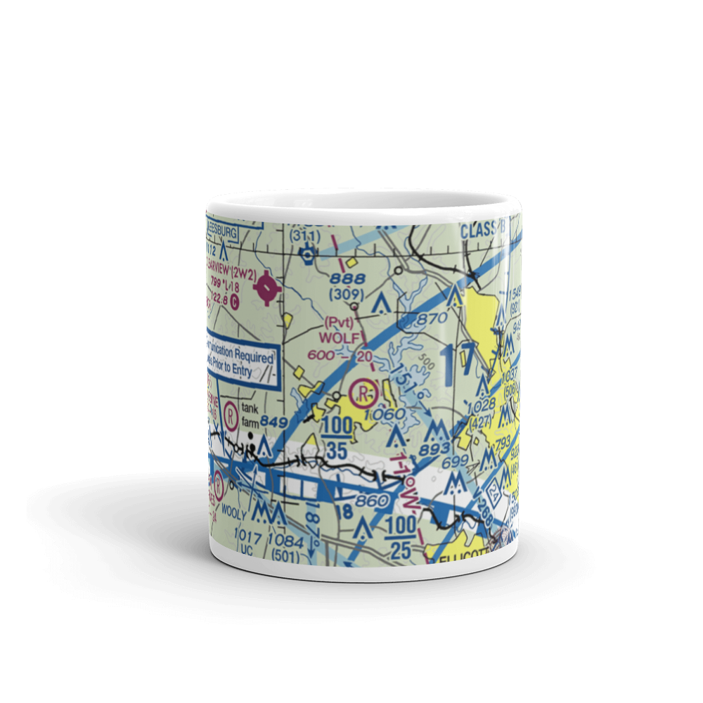 Hoby Wolf Airport (2MD5) VFR Sectional  Mug 