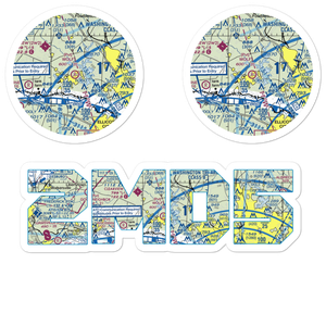 Hoby Wolf Airport (2MD5) VFR Sectional Sticker Pack