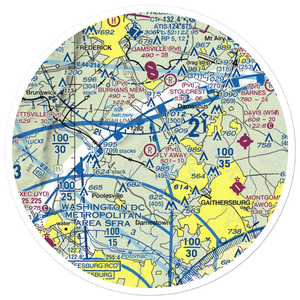 Fly Away Farm Airport (2MD3) VFR Sectional Sticker (30 mile)