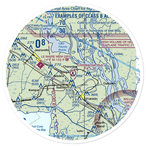 Chitimacha Air Park (2LS2) VFR Sectional Sticker (30 mile)