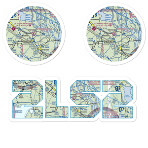 Chitimacha Air Park (2LS2) VFR Sectional Sticker Pack