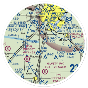 Snow Airport (2LL4) VFR Sectional Sticker (20 mile)