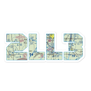 Roy Burden Restricted Landing Area (2LL3) VFR Sectional Sticker