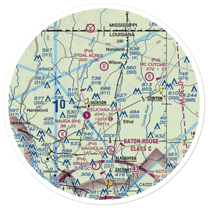 Howell 1 Airport (2LA6) VFR Sectional Sticker (30 mile)