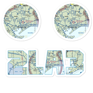 Exxon Intracoastal City Terminal Seaplane Base (2LA3) VFR Sectional Sticker Pack