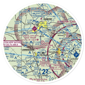 Seldom Scene Airport (2KY8) VFR Sectional Sticker (30 mile)
