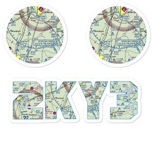Plane-O-Field Airport (2KY3) VFR Sectional Sticker Pack