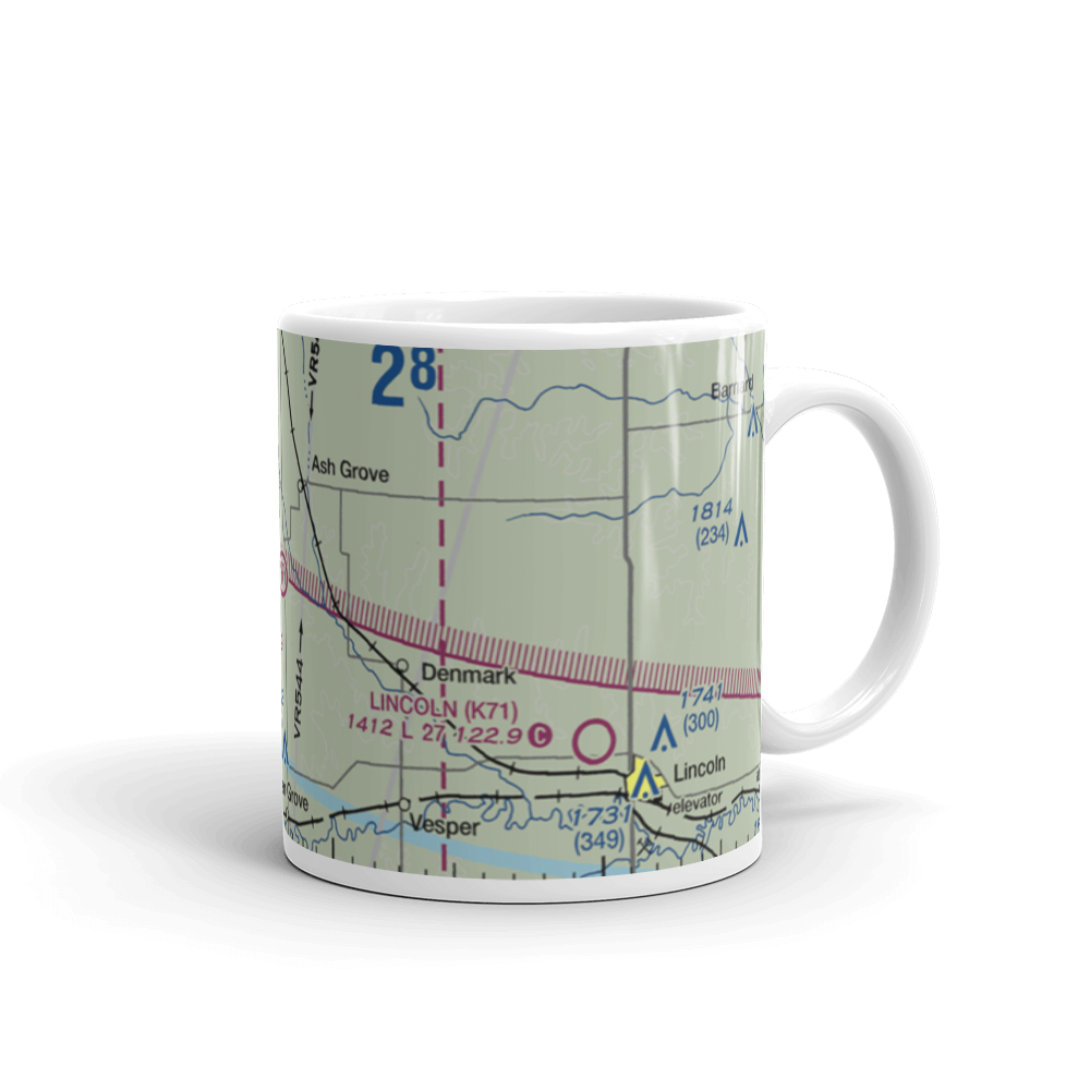 Vonada Airport (2KS8) VFR Sectional  Mug 