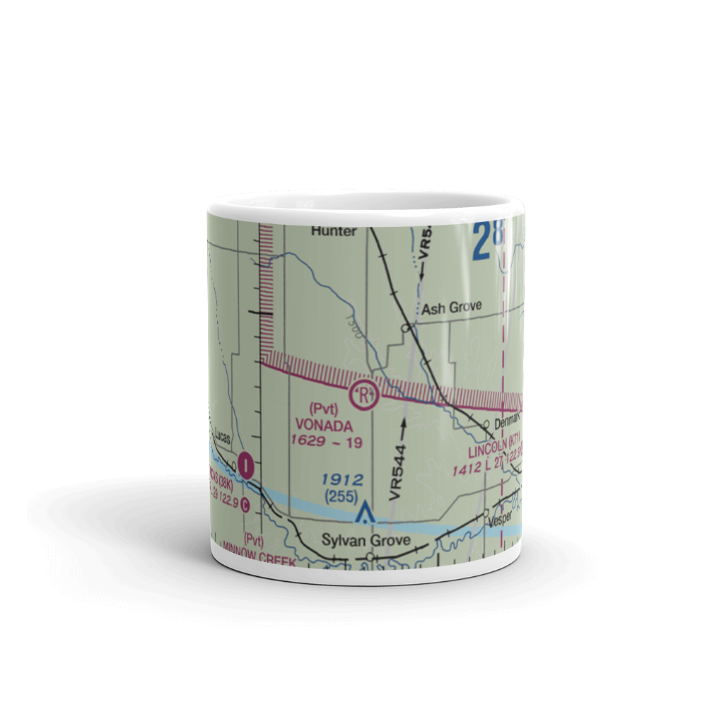 Vonada Airport (2KS8) VFR Sectional  Mug 