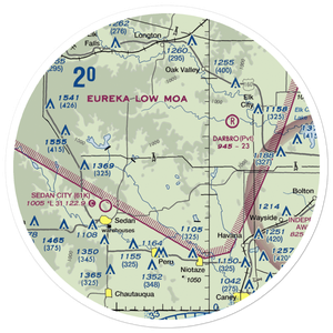 Rupp Airport (2KS0) VFR Sectional Sticker (30 mile)