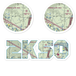 Rupp Airport (2KS0) VFR Sectional Sticker Pack