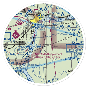Ritter Field (2IS4) VFR Sectional Sticker (20 mile)