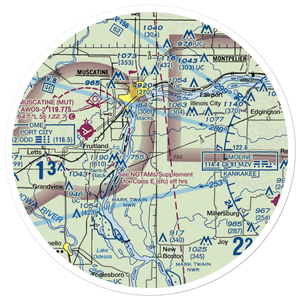 Ritter Field (2IS4) VFR Sectional Sticker (30 mile)
