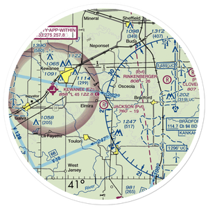 Jackson Field (2IS3) VFR Sectional Sticker (30 mile)