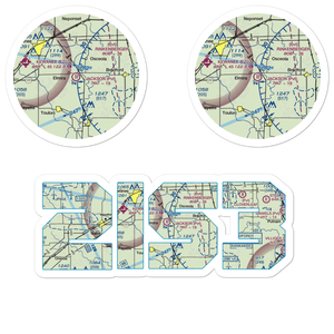 Jackson Field (2IS3) VFR Sectional Sticker Pack