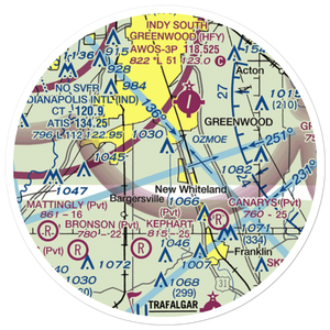 Berry Field (2IN9) VFR Sectional Sticker (20 mile)