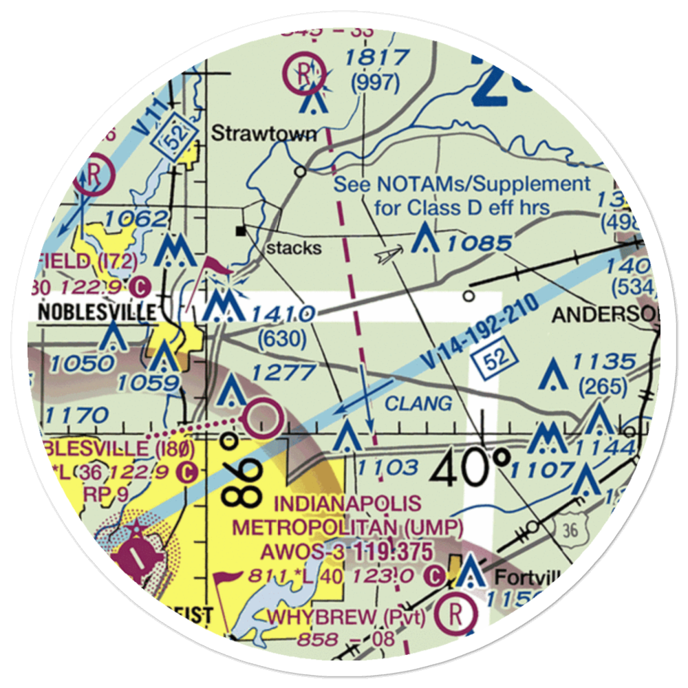 Galloway Airport (2IN6) VFR Sectional Sticker (20 mile) 
