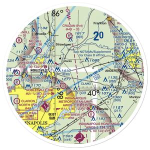 Galloway Airport (2IN6) VFR Sectional Sticker (30 mile)