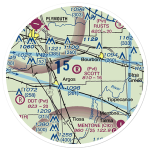 Scott Field (2IN4) VFR Sectional Sticker (20 mile)
