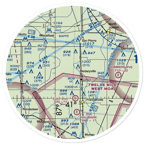 Tatertown Airport (2IN3) VFR Sectional Sticker (30 mile)