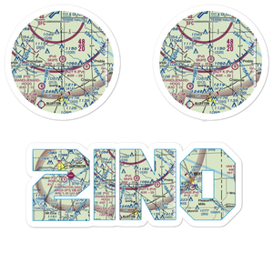 Skip's Place Airport (2IN0) VFR Sectional Sticker Pack