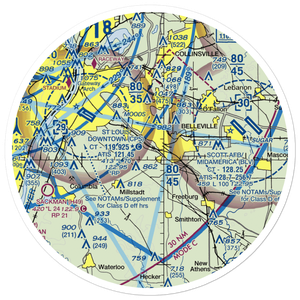 Ben Emge Airport (2IL7) VFR Sectional Sticker (30 mile)