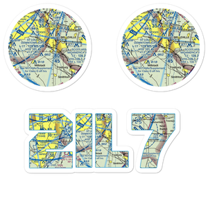 Ben Emge Airport (2IL7) VFR Sectional Sticker Pack