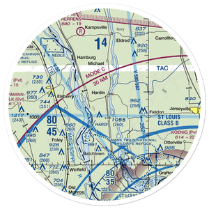 Low and Slow Airport (2IL6) VFR Sectional Sticker (30 mile)