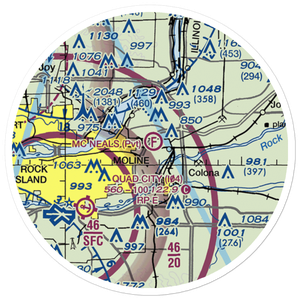 Mc Neal's Field (2IL3) VFR Sectional Sticker (20 mile)