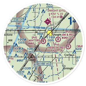 Watters Airport (2IL2) VFR Sectional Sticker (20 mile)
