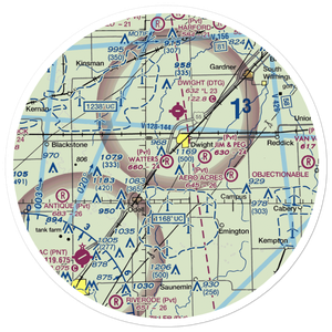 Watters Airport (2IL2) VFR Sectional Sticker (30 mile)