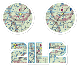 Watters Airport (2IL2) VFR Sectional Sticker Pack