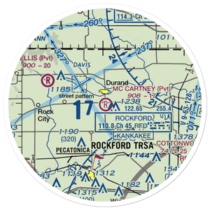 Mc Cartney Airport (2IL1) VFR Sectional Sticker (20 mile)