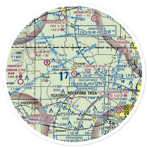 Mc Cartney Airport (2IL1) VFR Sectional Sticker (30 mile)