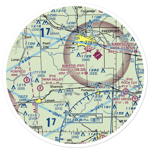 Sneek Airport (2IL0) VFR Sectional Sticker (30 mile)