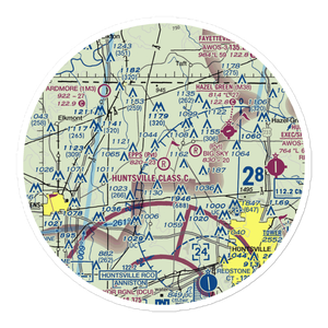 Epps Airpark (00AL) VFR Sectional Sticker (30 mile)