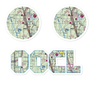 Williams Ag Airport (00CL) VFR Sectional Sticker Pack