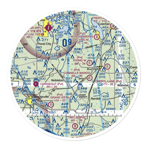 Grass Patch Airport (00FA) VFR Sectional Sticker (30 mile)